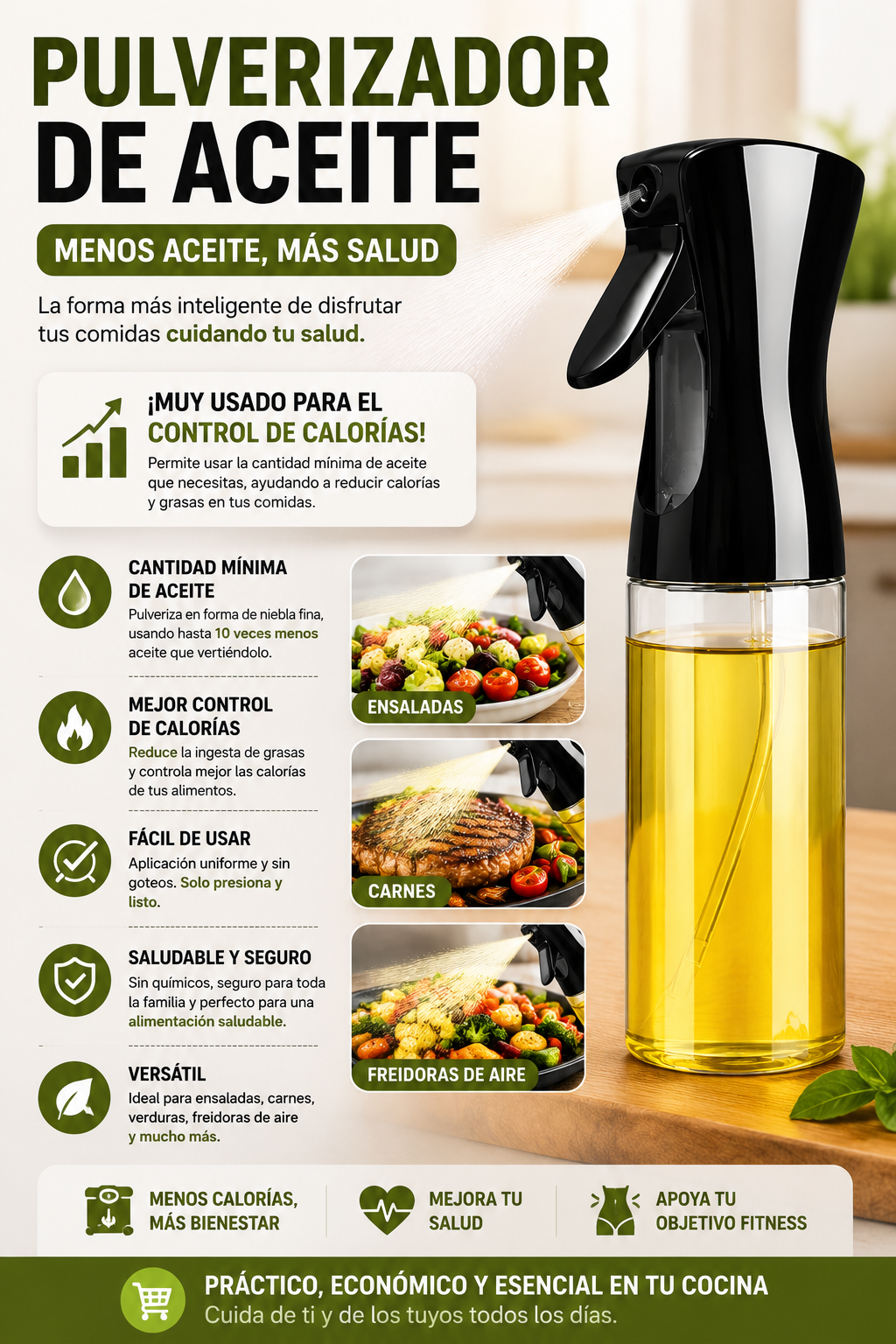 Pulverizador Dispensador Aceite 300ml